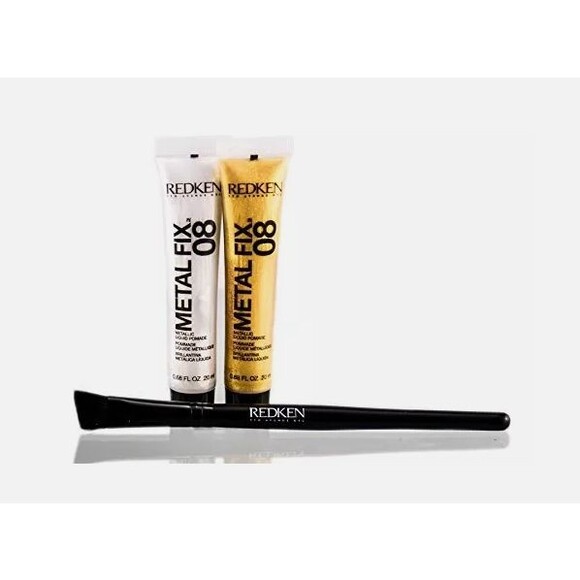 Redken Styling Paint On Sparkle & Shine With Brush Silver and Gold Boxed Set NEW - Picture 2 of 2